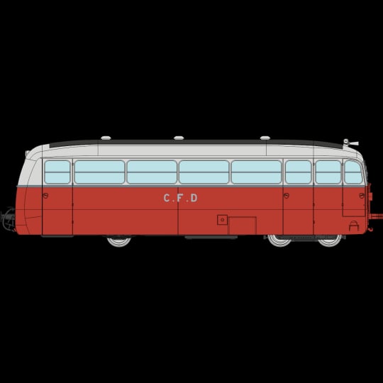 [HOe/HOm] : Autorail DE DION type ND, CFD Vivarais-Lozère n°202, Analogique - VM054