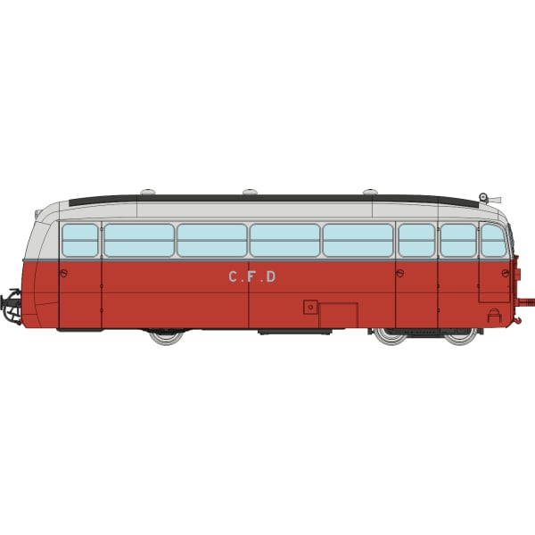 [HOe/HOm] : Autorail DE DION type ND, CFD Vivarais-Lozère n°202, Analogique - VM054
