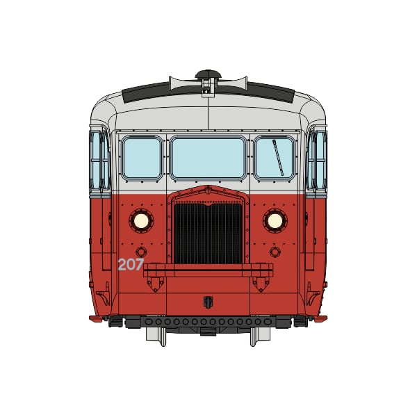 [HOe/HOm] : Autorail DE DION type ND, CFD Vivarais n°207, Analogique - VM055
