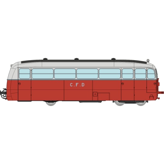 [HOe/HOm] : Autorail DE DION type ND, CFD Vivarais n°207, DCC Sound - VM055S