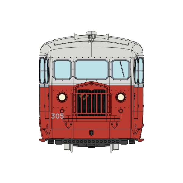 [HOe/HOm] : Autorail DE DION type ND, CFD Charentes & Deux-Sèvres n°305, DCC Sound - VM056S