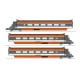 [HO] : Coffret de remorques TGV PSE rame n°5, 3 éléments (Remorques R2, R5, R6), Ep. IV, AC 3 rails - TGV006SAC