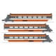[HO] : Coffret de remorques TGV PSE rame n°110 CFF, 3 éléments (Remorques R2, R5, R6), Ep. IV, AC 3 rails - TGV009SAC
