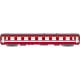 [HO] : Voiture A9 ex-Capitole 1/2 cartouche corail, bande jaune, portes blanches, SNCF Ep. IV – VB488