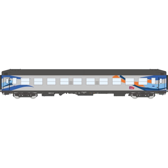 [HO] : Voiture UIC couchette B9c9x, toit haut gris, CROISIERE, SNCF, Ep. V – VB484