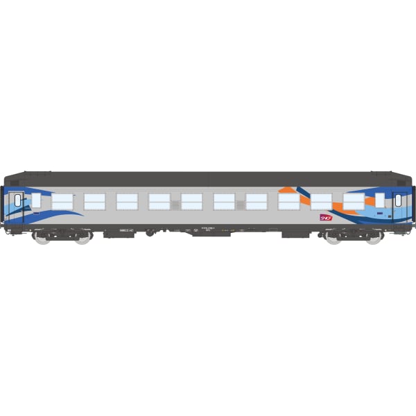 [HO] : Voiture UIC couchette B9c9x, toit haut gris, CROISIERE, SNCF, Ep. V – VB484