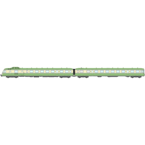 [HO] : Autorail RGP 1 X-2728, Vert, NOISY, Ep. III-IV, AC Sound 3 rails - MB259SAC