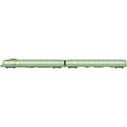 [HO] : Autorail RGP 1 X-2737, Vert, BATIGNOLLES, sans cuisine, Ep. III-IV, DCC Sound - MB260S