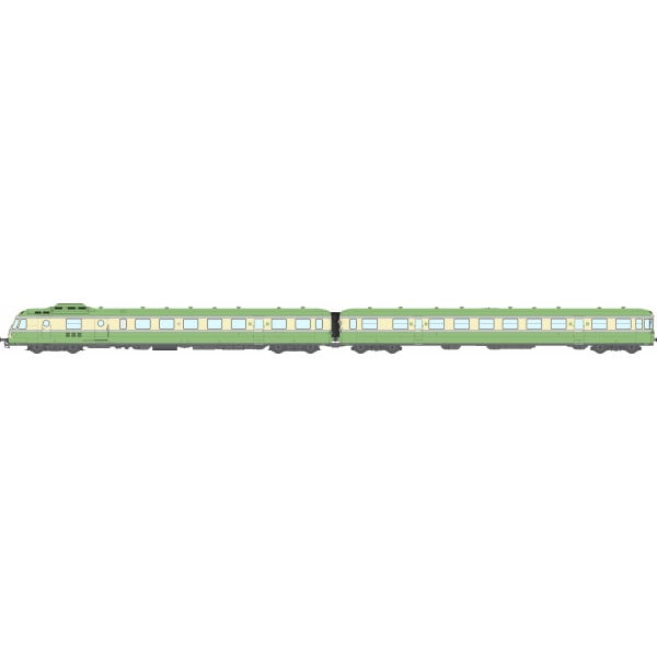 [HO] : Autorail RGP 1 X-2737, Vert, BATIGNOLLES, sans cuisine, Ep. III-IV, DCC Sound - MB260S
