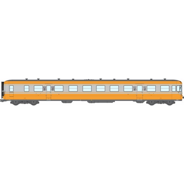 [HO] : Autorail RGP 1 X-2732, Orange Béton, LYON-VAISE, Ep. IV, Analogique - MB262