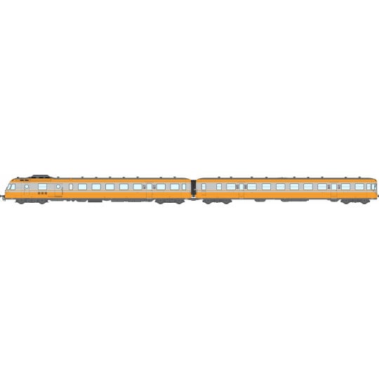 [HO] : Autorail RGP 1 X-2732, Orange Béton, LYON-VAISE, Ep. IV, AC Sound 3 rails - MB262SAC