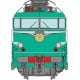 [HO] : Locomotive électrique BB 25243 Livrée verte, MARSEILLE avec jupes et vitres d'angles, Ep. IV, AC Sound 3 rails - MB253SAC
