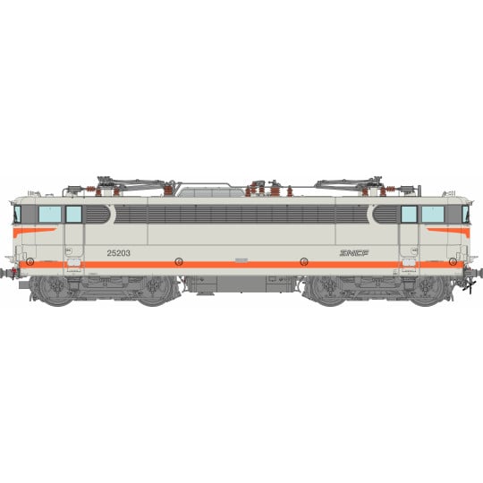 [HO] : Locomotive électrique BB 25203 Livrée béton, VÉNISSIEUX logo nouilles Ep. V, AC Sound 3 rails - MB254SAC