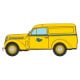 [HO] Voiture Renault Juvaquatre La Poste jaune - CB169