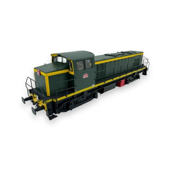 [HO] : Locomotive Diesel BB 63792 vert 301 châssis noir, Ep. III-IV, Analogique - JM008