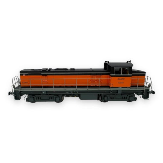 [HO] : Locomotive Diesel BB 63568 Arzens (orange 435), sigle « Nouille », Ep. V, Analogique - JM010