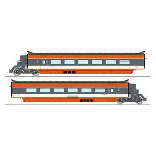 [HO] : Coffret de remorques TGV PSE rame n°110, 2 éléments (Remorques R3, R7), Ep. IV, DC - TGV010