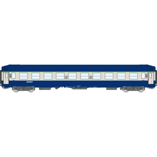 [HO] : Voiture UIC couchette B9c9x, toit haut, livrée bleue, SNCF, Ep. V – VB515