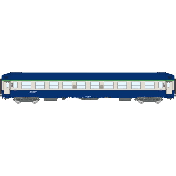 [HO] : Voiture UIC couchette B9c9x, toit haut, livrée bleue, SNCF, Ep. V – VB515