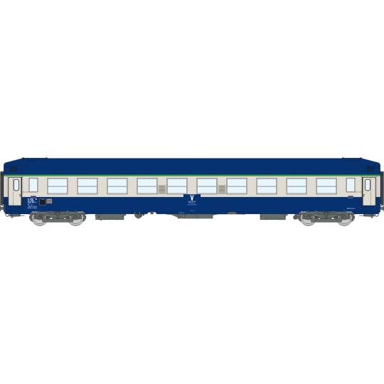 [HO] : Voiture UIC de SERVICE ex-B9c9x, toit haut, livrée bleue, SNCF, Ep. V – VB516