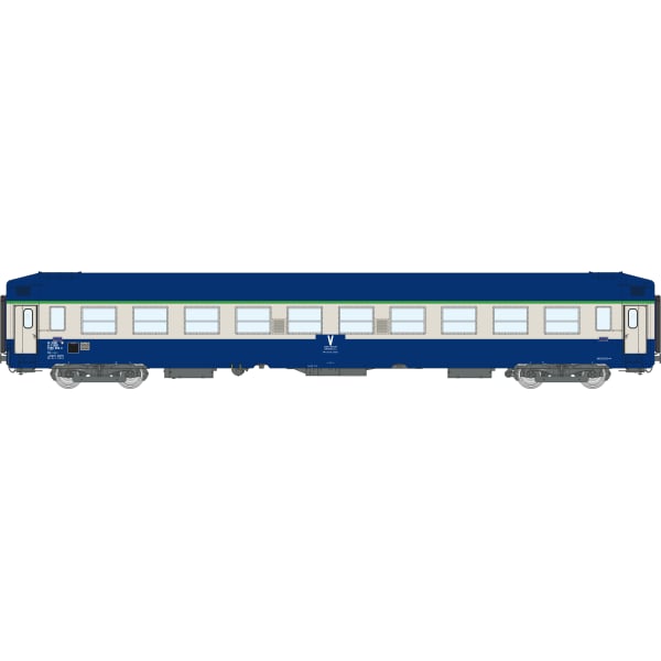[HO] : Voiture UIC de SERVICE ex-B9c9x, toit haut, livrée bleue, SNCF, Ep. V – VB516