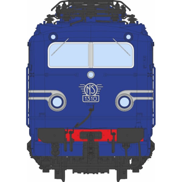 [HO] : Locomotive électrique série 1300 N°1310, livrée bleu de Berlin, Ep. IV, NS, DCC Sound - NS1300-3S