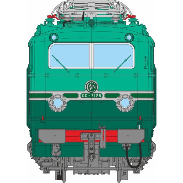 [HO] : Locomotive électrique CC 7125, LYON-MOUCHE, Ep. III, Analogique - MB208