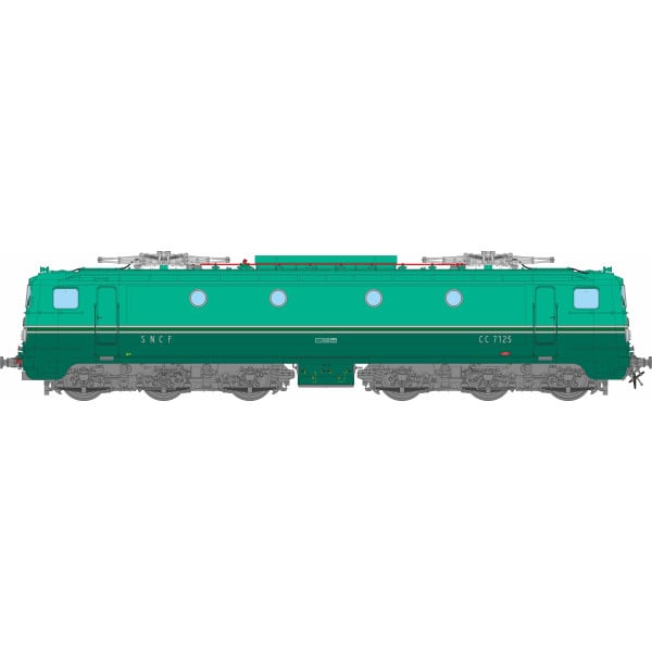 [HO] : Locomotive électrique CC 7125, LYON-MOUCHE, Ep. III, DCC Sound - MB208S