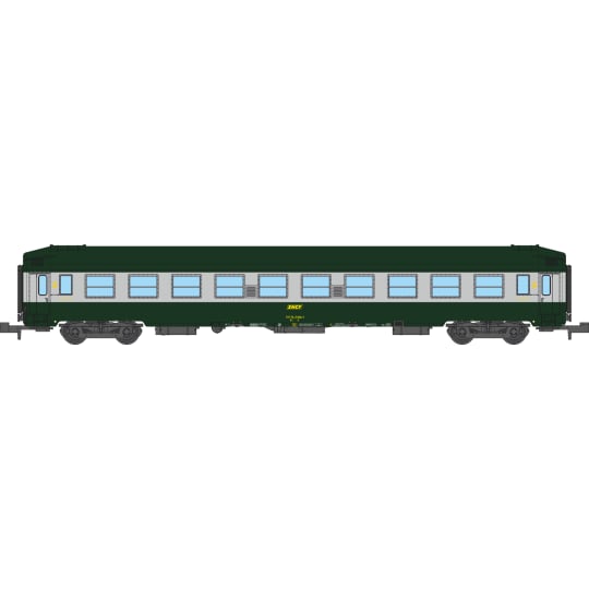 [N] : Voiture UIC couchettes B9c9 Vert / Alu Livrée C160, Ep. IV, SNCF – MIKADOTRAIN NW345