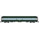[N] : Coffret de 2 Voitures UIC couchettes B9c9 Vert / Alu Livrée C160, Ep. IV, SNCF – MIKADOTRAIN NW344
