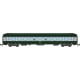 [N] : Coffret de 2 Voitures UIC couchettes B9c9 Vert / Alu Livrée C160, Ep. IV, SNCF – MIKADOTRAIN NW344