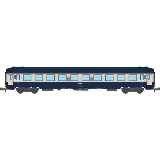 [N] : Voiture UIC couchettes B9c9 Bleu / Gris logo blanc encadré, Ep. IV-V, SNCF – MIKADOTRAIN NW351