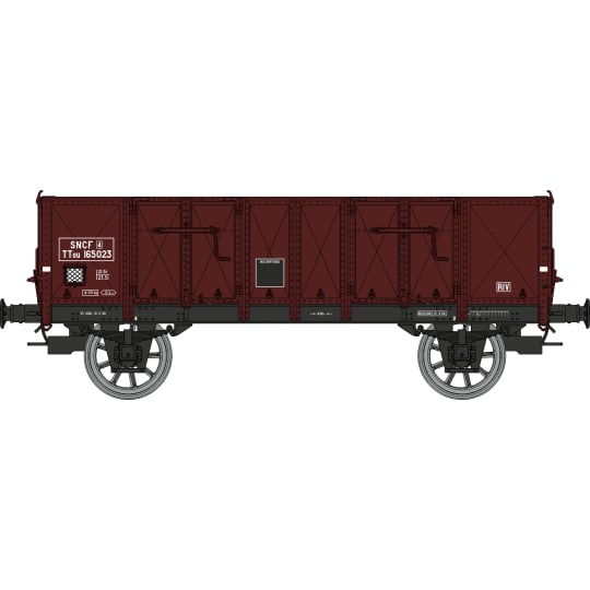 [HO] : Wagon tombereau Ludwigshafen caisse métallique, SNCF, Ep. III – WB917