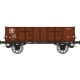 [HO] : Coffret de 2 wagons tombereaux Ludwigshafen caisse métallique marron, SNCB, Ep. III – WB923