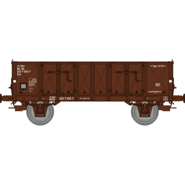 [HO] : Wagon tombereau Ludwigshafen caisse métallique, SNCB, Ep. IV – WB925