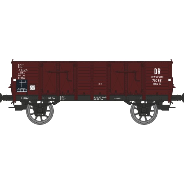 [HO] : Wagon tombereau Ludwigshafen caisse bois, DR, Ep. III - WB930