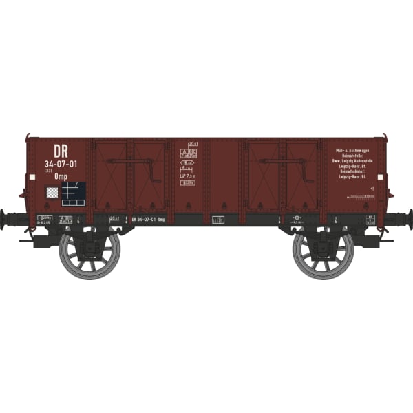 [HO] : Wagon tombereau Ludwigshafen caisse métallique, DR, Ep. IV - WB932
