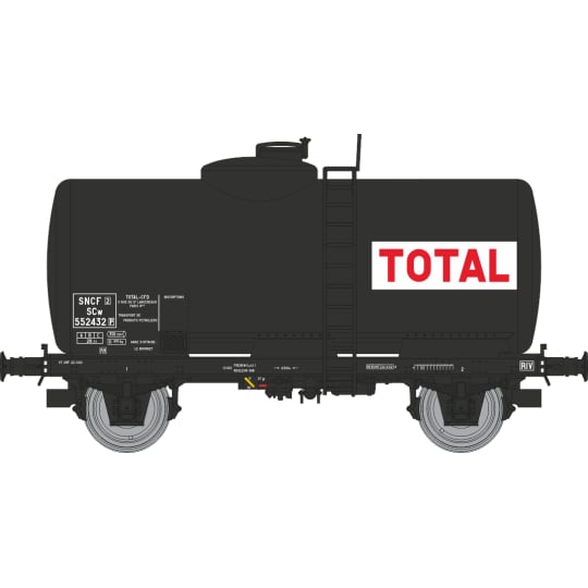 [HO] : Coffret de 2 wagons citernes pétrole SIMOTRA ESSO, SNCF, Ep. III – WB874