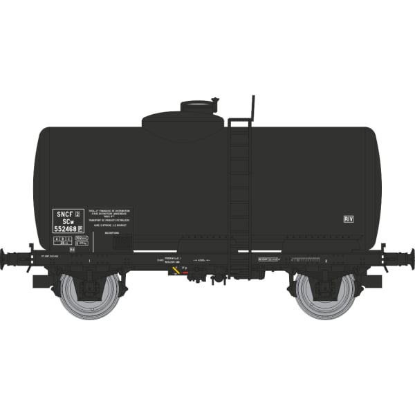 [HO] : Coffret de 2 wagons citernes pétrole SIMOTRA ESSO, SNCF, Ep. III – WB874