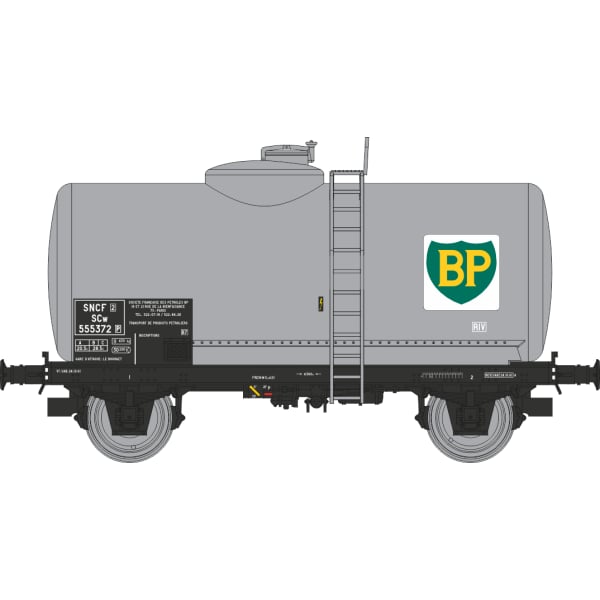 [HO] : Coffret de 2 wagons citernes pétrole BP, SNCF, Ep. III – WB876