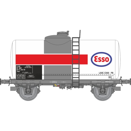 [HO] : Coffret de 2 wagons citernes pétrole ESSO, SNCF, Ep. IV – WB878