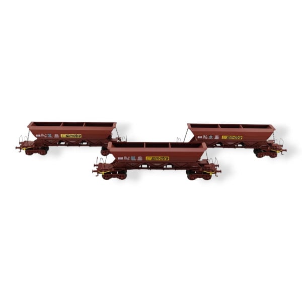 [N] : Coffret de 3 Trémies EX « SIMOTRA », logo moderne, SNCF Ep. V – MIKADOTRAIN NW269