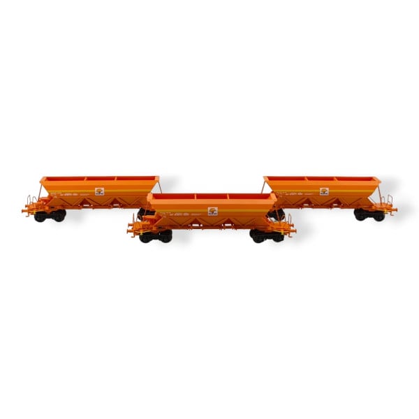 [N] : Coffret de 3 wagons trémies Ex « COLAS RAIL », nouveau logo, SNCF, Ep. VI – MIKADOTRAIN NW271