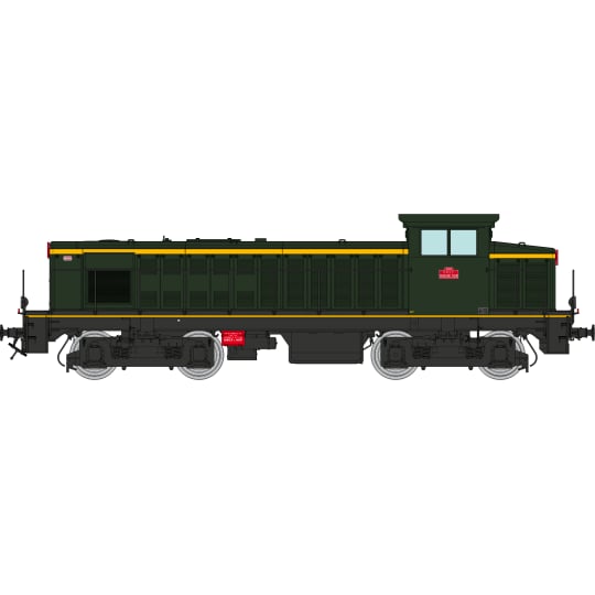 [HO] : Locomotive diesel 040 DE 528, livrée d'origine, Ep. III, SNCF, Analogique - JM017