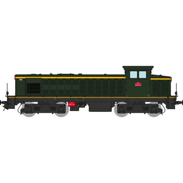 [HO] : Locomotive diesel 040 DE 624, livrée d'origine, Ep. III, SNCF, DCC Sound - JM018S