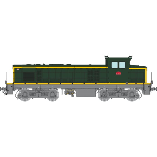 [HO] : Locomotive diesel BB 63933, Nantes, livrée vert 301, Ep. IV, SNCF, AC Sound 3 rails - JM019S