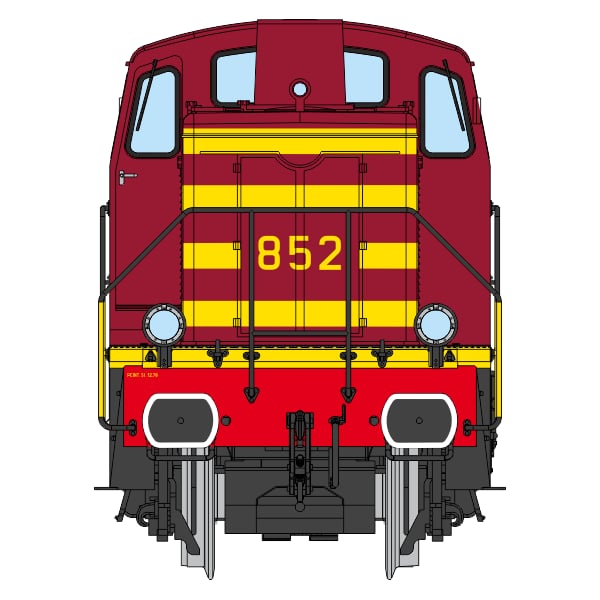 [HO] Locomotive diesel 852 des CFL, Ep. IV, DC - JM024