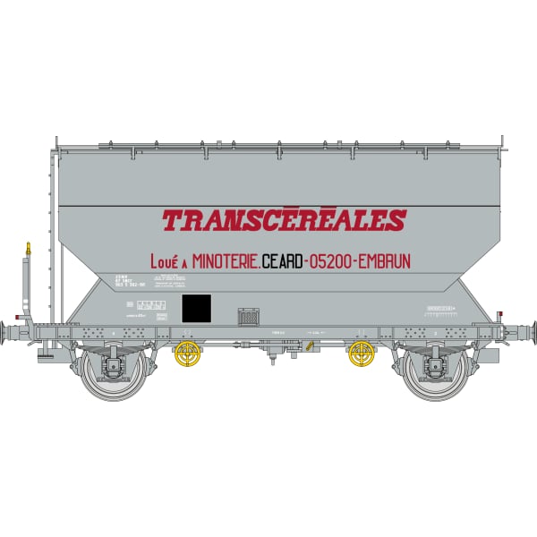 [HO] : Wagon céréalier FAUVET-GIREL TRANSCEREALES « MINOTERIE CEARD », SNCF, Ep. IV-V – WB882