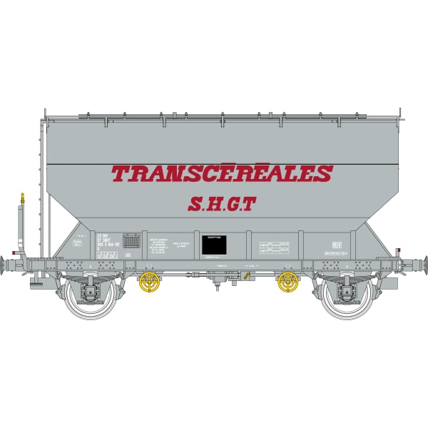 [HO] : Wagon céréalier FAUVET-GIREL TRANSCEREALES « SHGT » SNCF, Ep. IV-V – WB889