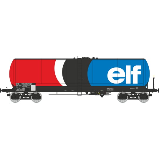 [HO] : Coffret de 3 wagons citernes longues ANF « ELF », bogies Y23M, SNCF, Ep. IV – WB935